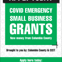 Columbia County emergency small business grant Dec. 2020