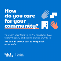 care for your community, safe+strong Oregon
