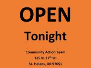 Warming Center flyer