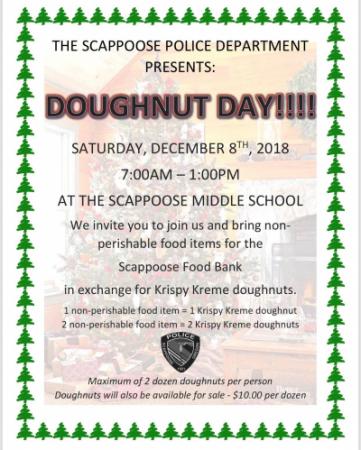 Doughnut Day presented by Scappoose Police Dept.